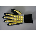 T/C Shell Crinkle Latex Coated Safety Work Gloves (L9100)